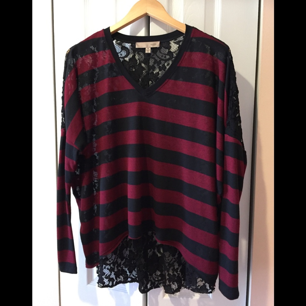 NWOT~Subtlety Sexy Mutli Media Top by red 23